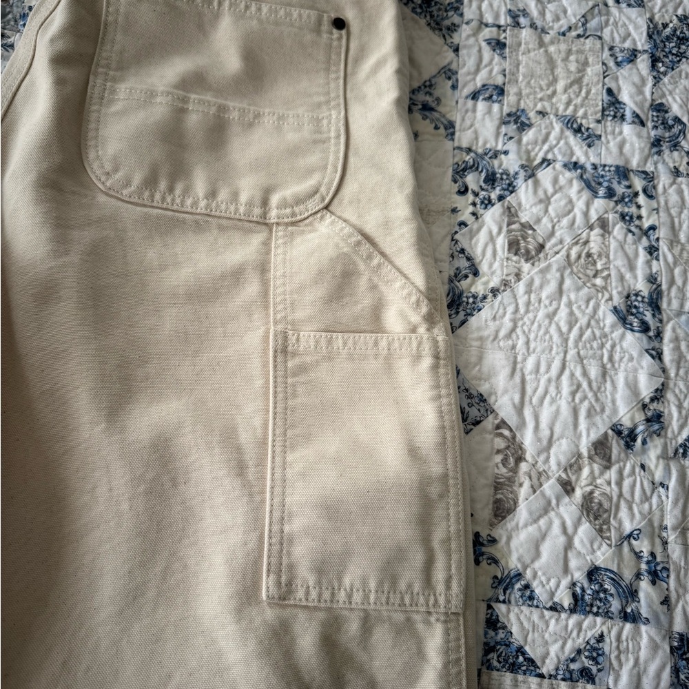 Carhartt Work Pants in Light Cream - Picture 6 of 8
